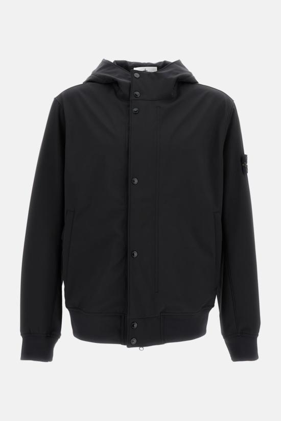  스톤 아일랜드 자켓 소프트쉘 재킷 블랙
