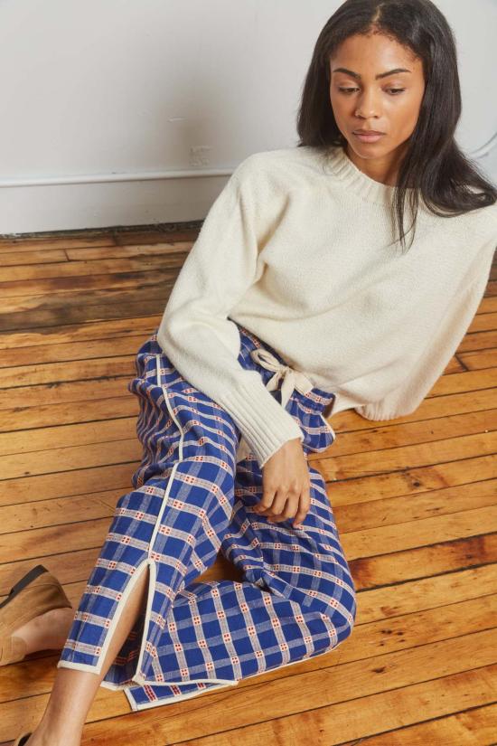  RUJUTA SHETH 스트레이트 팬츠 루주타 셰스 주주  | 클래식 그리드 - OTHER BRANDS