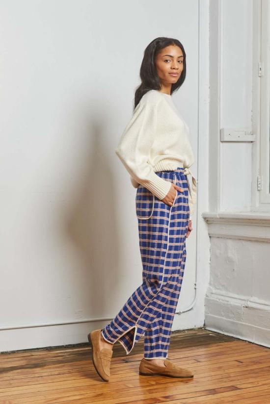  RUJUTA SHETH 스트레이트 팬츠 루주타 셰스 주주  | 클래식 그리드 - OTHER BRANDS