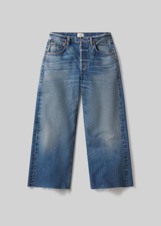  시티즌 오브 휴머니티 크롭 팬츠 시티즌스 오브 휴머니티 아일라 로우 헴 크롭 진 - CITIZEN OF HUMANITY