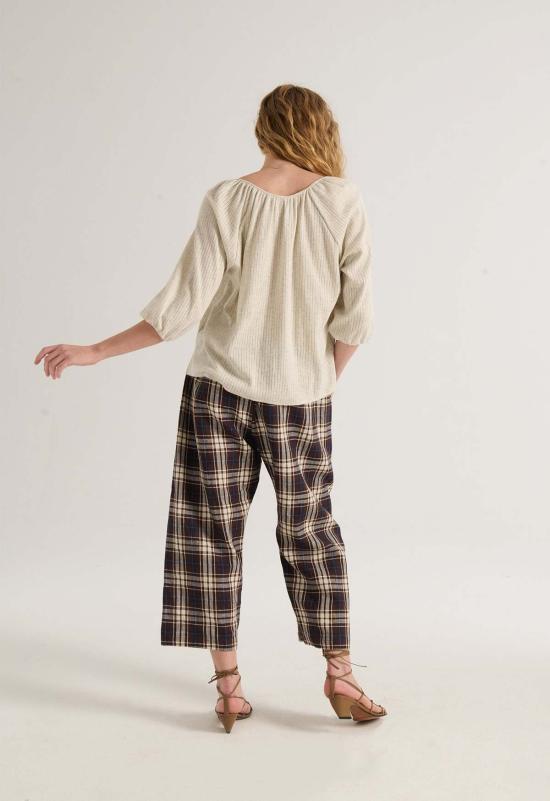  Loup Charmant 블라우스 루프 샤르망 농부 탑 오트밀 헤더 - OTHER BRANDS