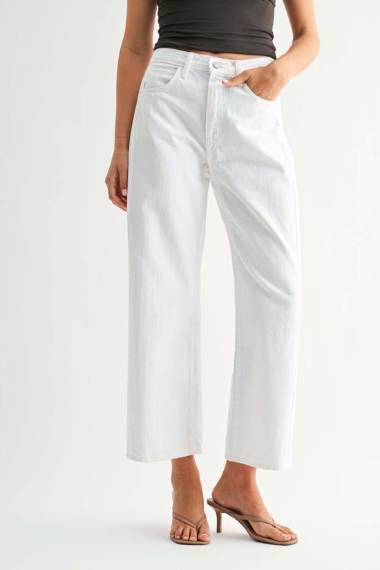  저스트 블랙 데님 데님 팬츠 배럴 트위스트 진 미디엄 데님 - JUST BLACK DENIM