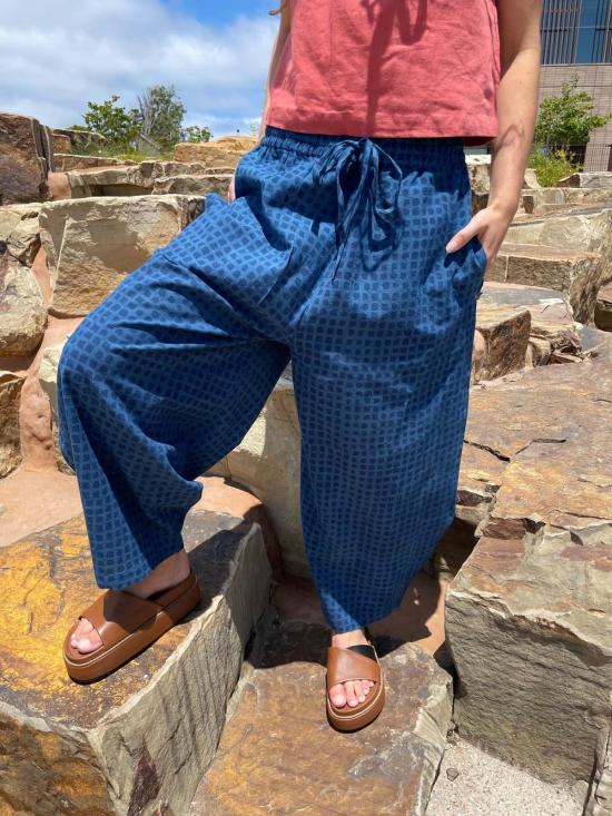  Happy French Gang 스트레이트 팬츠 해피 프렌치 갱 마리우스 팬츠 다크 인디고 체크 - OTHER BRANDS