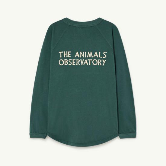  [키즈] 더 애니멀스 옵저버토리 트레이닝 상의 어린이용 동물 관측소 개미핥기 긴팔 티셔츠 (진녹색) - THE ANIMALS OBSERVATORY