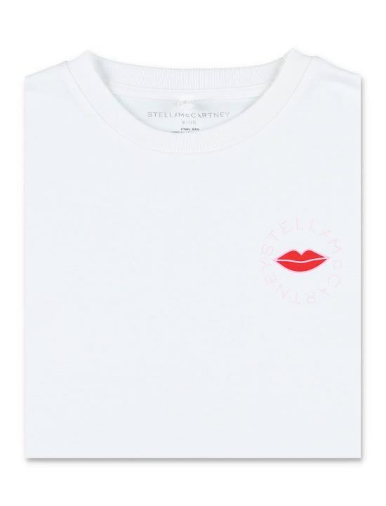  [키즈] 스텔라 맥카트니 탑 스텔라 매카트니 로고 프린트 아동용 티셔츠 (화이트) - STELLA MCCARTNEY