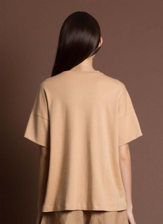  KAAREM 반팔 티셔츠 카렘 남 X 와일드플라워 드롭 숄더 티 클레이 - OTHER BRANDS