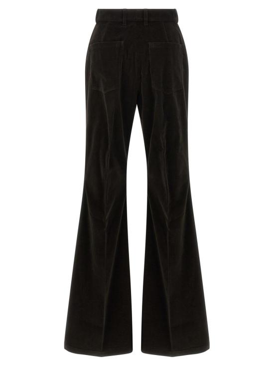  살바토레 페라가모 스트레이트 팬츠 페라가모 벨벳 팬츠 브라운 - SALVATORE FERRAGAMO