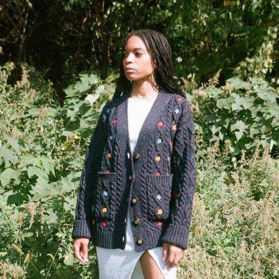  gigiknitwear.com 가디건 지지 니트웨어 와일드 플라워 카디건 - OTHER BRANDS