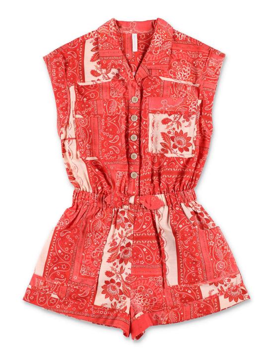  [키즈] 짐머만 오버롤 키즈 럭키 플레이수트 반다나