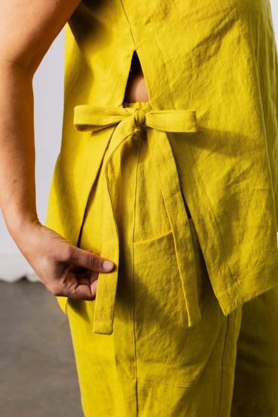  Pamut Apparel USA 민소매 티셔츠 Pamut Apparel Usa Maeva  리넨 - PAMUT APPAREL