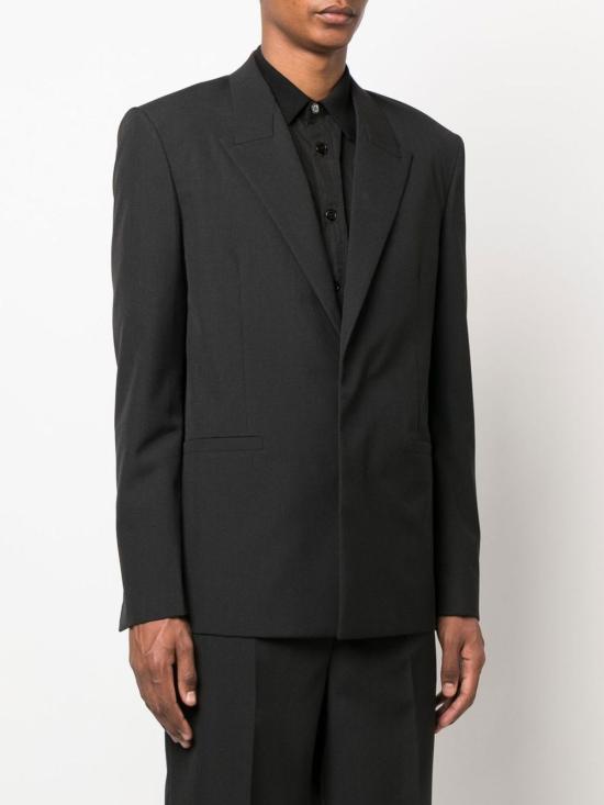  지방시 수트 자켓 싱글 브레스트 울 재킷 그레이 - GIVENCHY