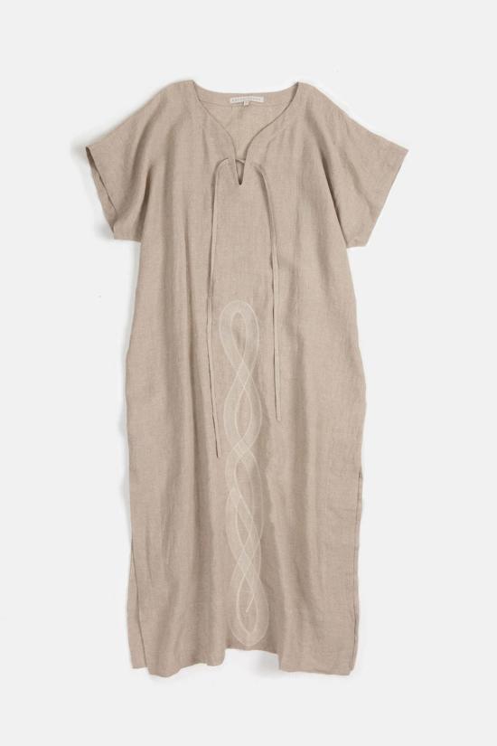  에리카 타노브 롱 원피스 Erica Tanov Girard 자수 카프탄, 뱀 소재 - ERICA TANOV