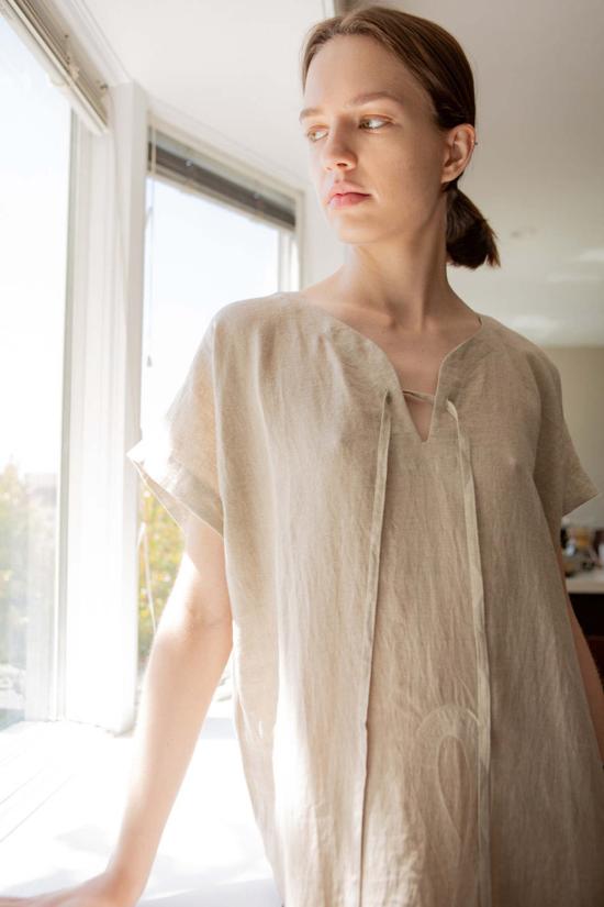  에리카 타노브 롱 원피스 Erica Tanov Girard 자수 카프탄, 뱀 소재 - ERICA TANOV