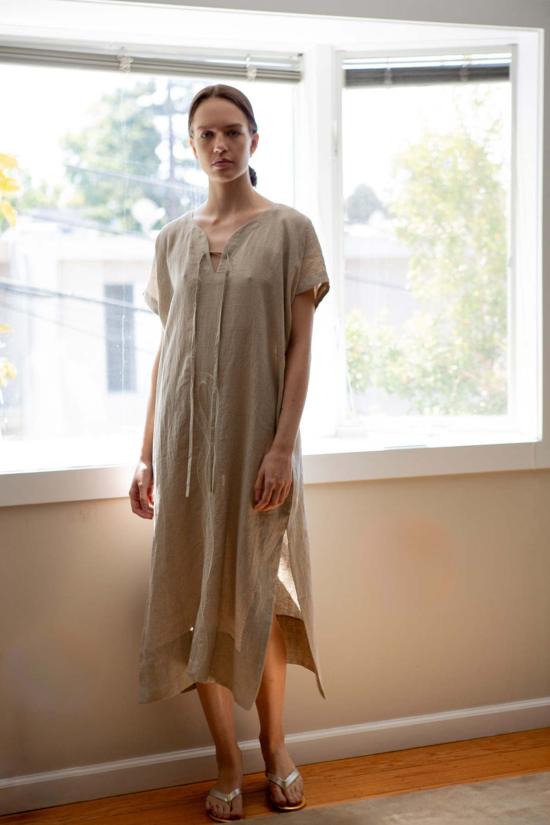  에리카 타노브 롱 원피스 Erica Tanov Girard 자수 카프탄, 뱀 소재 - ERICA TANOV