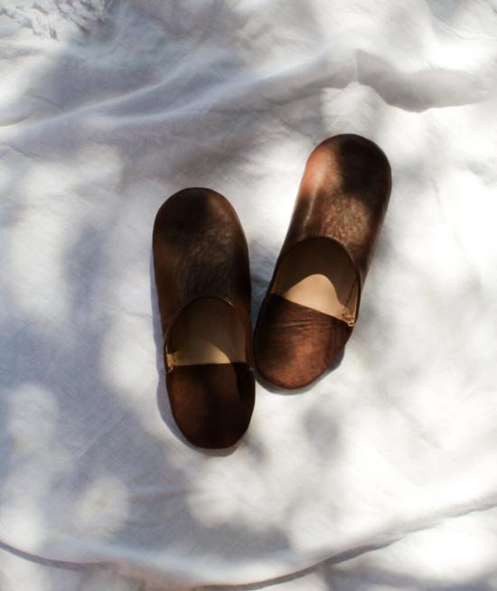  ERGO 뮬/슬리퍼 에르고 하우스 슈즈 브라운