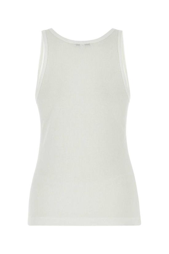  에이골디 민소매 티셔츠 아골드 스트레치 비스코스 탱크탑 화이트 - AGOLDE