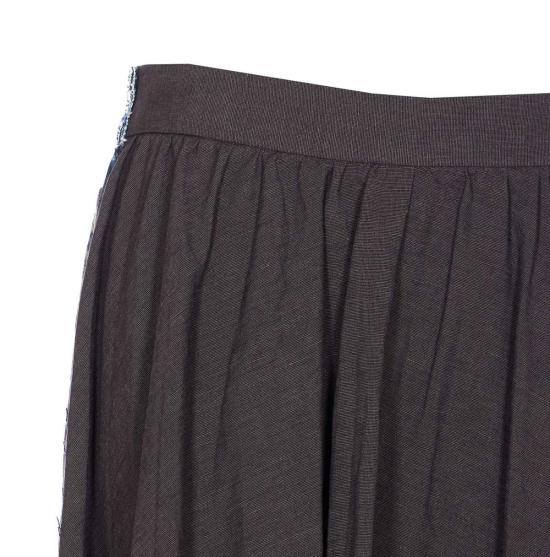  발렌시아가 롱 스커트 하이브리드 플리츠  블랙 - BALENCIAGA