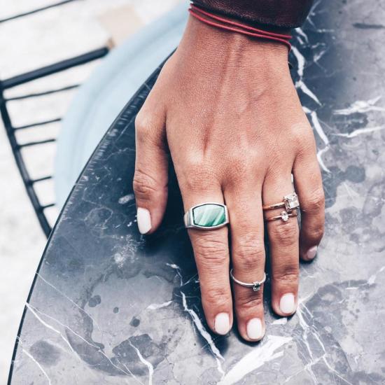  타린 토마스 반지 아치 링 라피스 - TARIN THOMAS