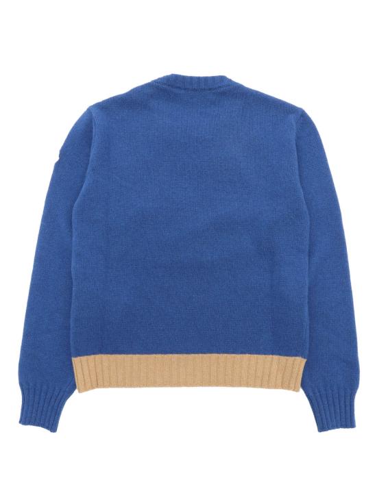  [키즈] 몽클레어 풀오버 아동용 크루넥 스웨터 (블루) - MONCLER