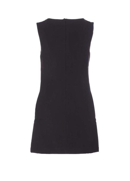  셀프 포트레이트 숏 원피스 크레이프 크리스탈 트림 미니 드레스 블랙 - SELF PORTRAIT