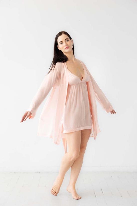  Salua Lingerie 라운지 웨어 살루아 란제리 피지 슈미즈 로즈 - OTHER BRANDS