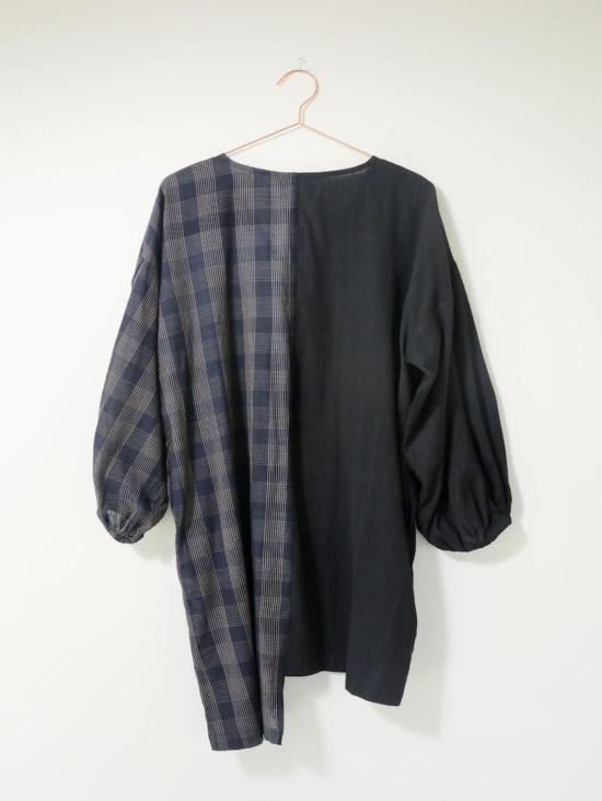  시크 콜렉티브 숏 원피스 Seek Collective Katie 드레스 사파이어 체크/블랙 - SEEK COLLECTIVE