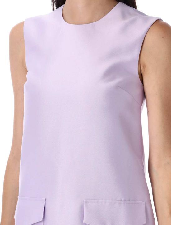  셀프 포트레이트 숏 원피스 타프타 미니 드레스 라일락 - SELF PORTRAIT