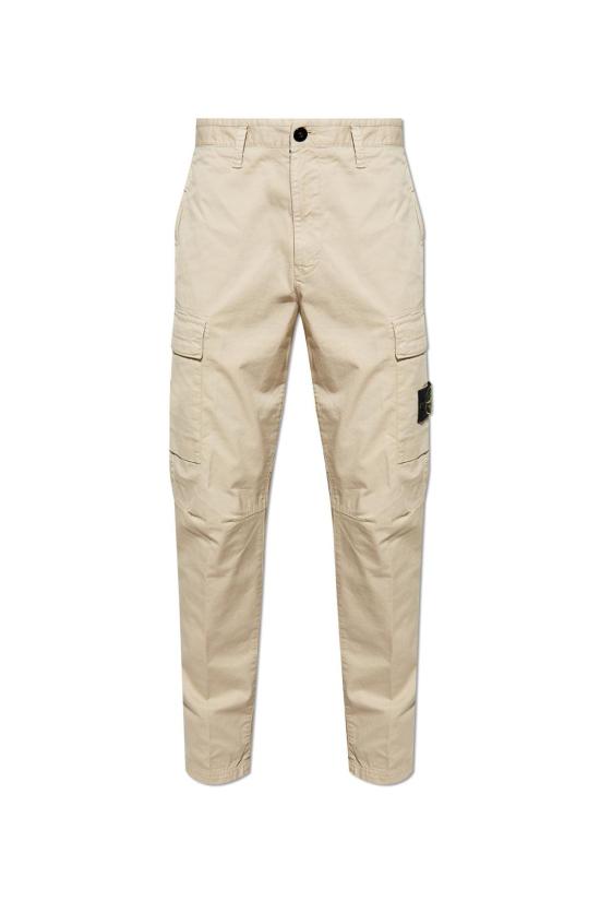  스톤 아일랜드 치노 팬츠 카고 팬츠 베이지