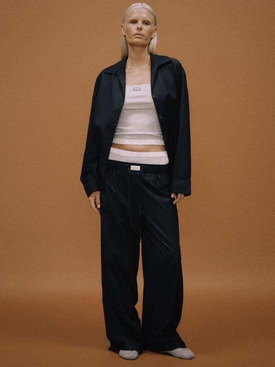 26SS 엔타이어 스튜디오 스트레이트 팬츠 ESSS26PA09012 0015 NERO - ENTIRE STUDIOS