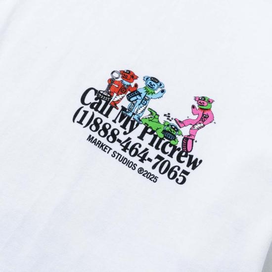  마켓 반팔 티셔츠 Gd X  콜 마이 핏크루 티 - MARKET