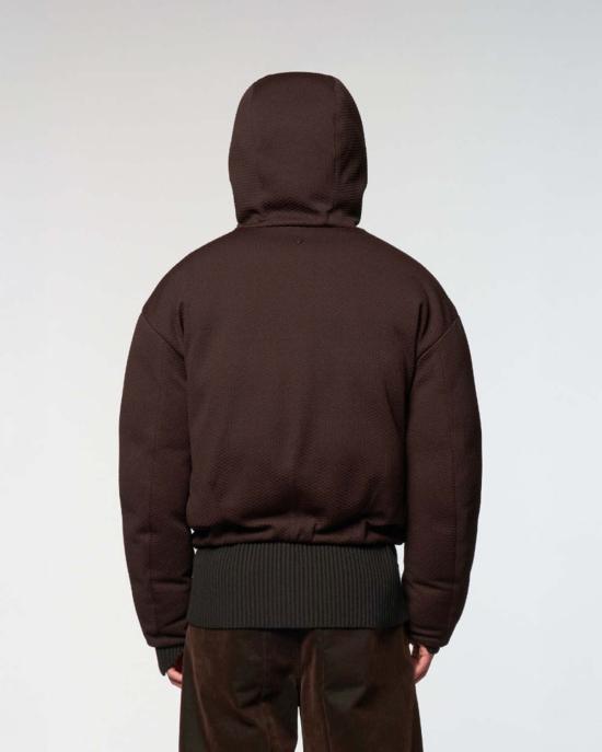  Omar Afridi 패딩 오마르 아프리디 퍼퍼 버드 파카 버건디 - OTHER BRANDS