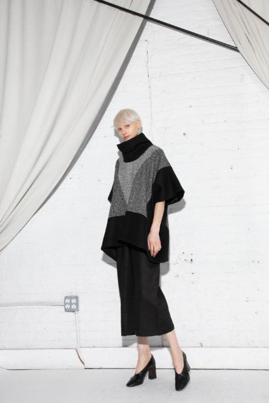  에이치 프레드릭손 데님 자켓 H. 프레드릭손 블록 판초 - H FREDRIKSSON