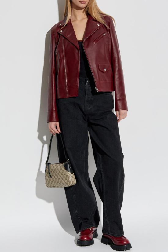  구찌 데님 팬츠 와이드 레그 진 블랙 - GUCCI