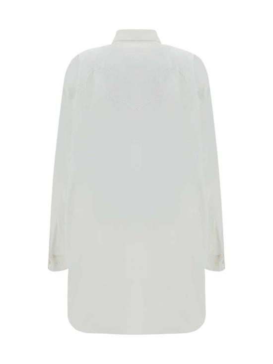  마르지엘라 숏 원피스 메종  버튼업 미니 셔츠 드레스 화이트 - MAISON MARGIELA