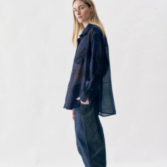  Nymane 셔츠 니만 크리스 셔츠 인디고 - NYMANE