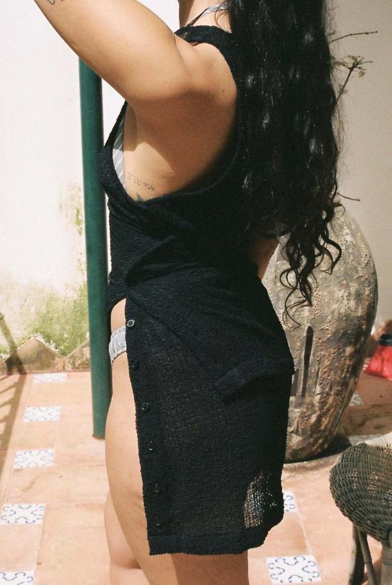  질 로드리게즈 숏 원피스 길 로드리게스 에디 크링클 쉬프트 드레스 - GIL RODRIGUEZ