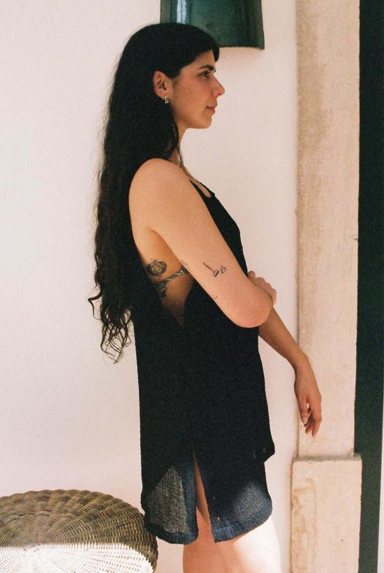  질 로드리게즈 숏 원피스 길 로드리게스 에디 크링클 쉬프트 드레스 - GIL RODRIGUEZ