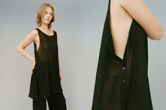  질 로드리게즈 숏 원피스 길 로드리게스 에디 크링클 쉬프트 드레스