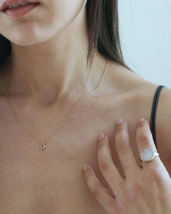  티로 티로 목걸이/팬던트 도미 사파이어 목걸이 - TIRO TIRO