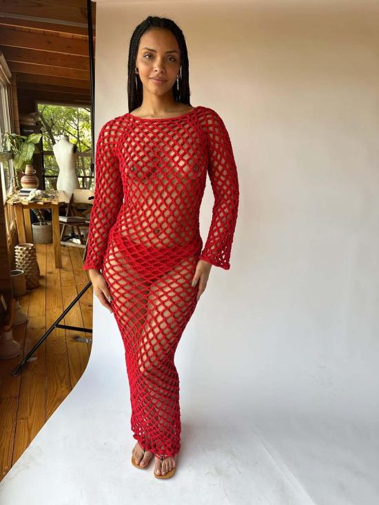  니아 토마스 롱 원피스 하이 프리스트 드레스 - NIA THOMAS