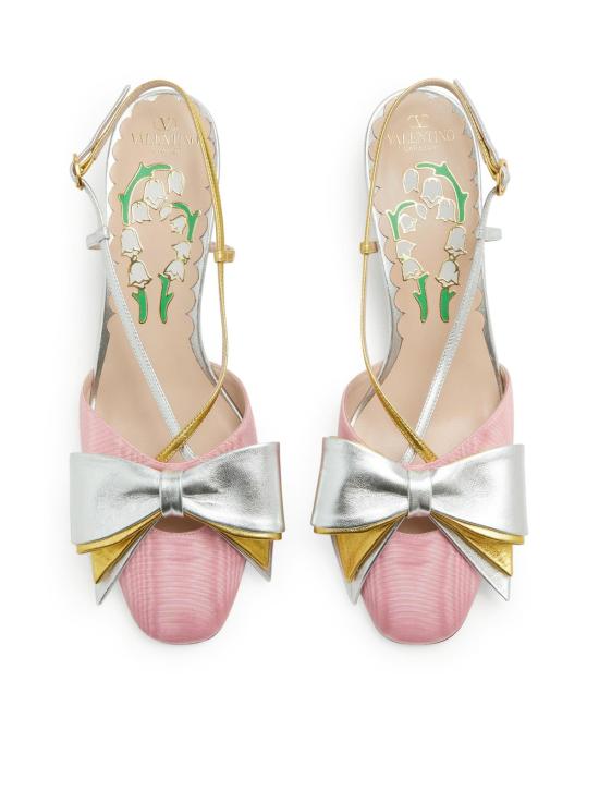  발렌티노 가라바니 힐/펌프스 보우 펌프스 버블실버올드골드 - VALENTINO GARAVANI