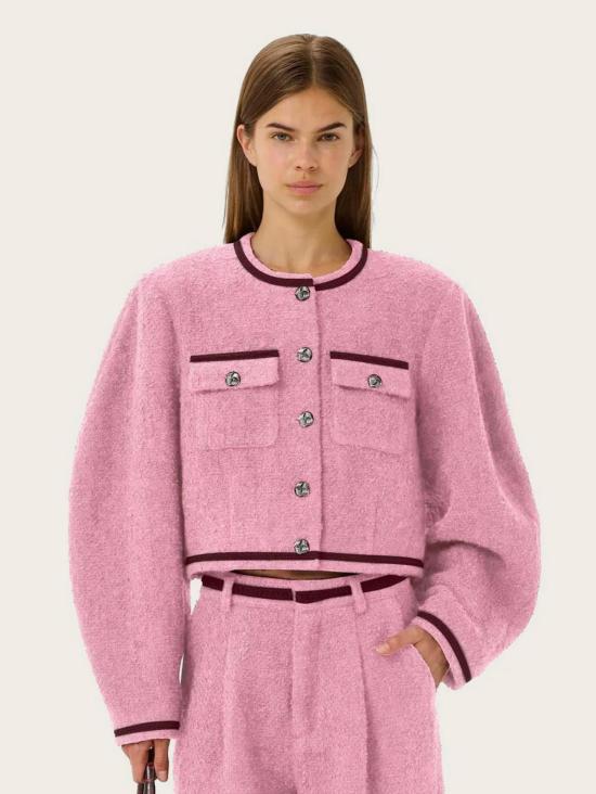  게스투즈 자켓 Gestuz Sigrun 쇼트 재킷 라일락 쉬폰