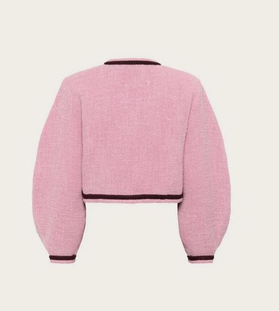  게스투즈 자켓 Gestuz Sigrun 쇼트 재킷 라일락 쉬폰 - GESTUZ