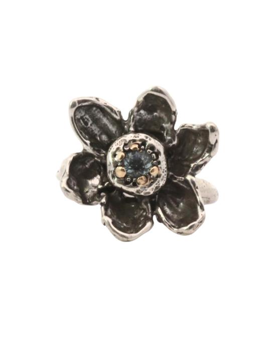  시리 한스도터 반지 로라 자이언트 플라워 시그넷 링