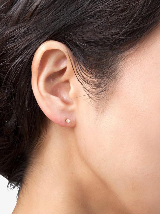  Satomi Kawakita 이어링 사토미 카와키타 베이비 화이트 다이아몬드 스터드 골드