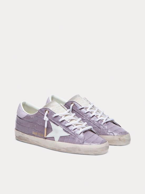 26SS 골든구스 슈퍼스타 스니커즈 GWF01002F008118 45405 LILAC WHITE - GOLDEN GOOSE