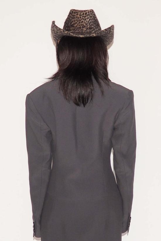  클라이드 모자 카우보이  치타 무늬 앙고라 - CLYDE