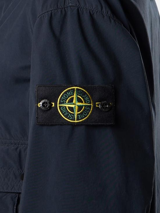  스톤 아일랜드 자켓 라이트 컴팩트 터치 폴리 TC 재킷 블루 - STONE ISLAND