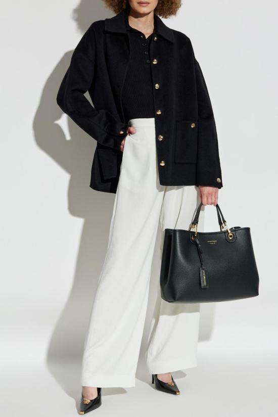  엠포리오 아르마니 스트레이트 팬츠 스트레이트 레그 팬츠 크림 - EMPORIO ARMANI