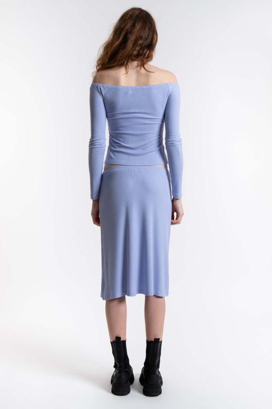  퍼머넌트 베케이션 긴팔 티셔츠 영구 휴가 침착함 오프숄더  빙하 - PERMANENT VACATION